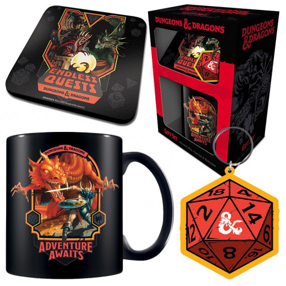 Pack Taza con Llavero Dragones y Mazmorras  PYRAMID