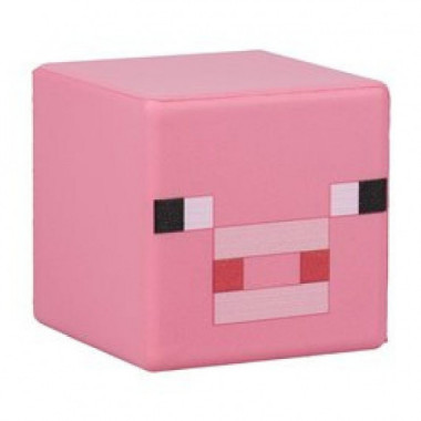Cubo antiestrés Mineraft cerdo