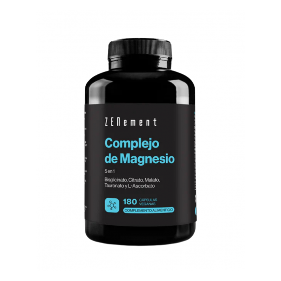 Zn- Complejo de Magnesio  5 en  1 - 180 Capsulas Veganas  ZENEMENT