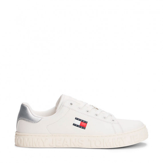 Zapatillas con Logo en Relieve con Piel  TOMMY HILFIGER