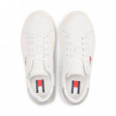 Zapatillas con Logo en Relieve con Piel  TOMMY HILFIGER