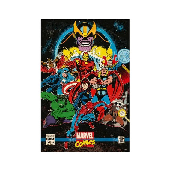 Poster Thanos vs Avengers Marvel Cómics (50)