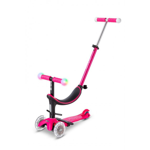 Patinete MINI2GROW Deluxe Led Rosa  M-CRO