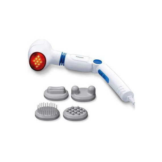 BEURER Aparato de Masaje MG40 Infrarojo Vibratorio, Mango Foldable y Ajustable.