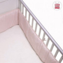 Protector de Cuna 360 Liso Rosa Empolvado  CAMBRASS