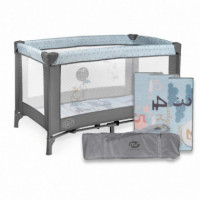 Cuna de Viaje Gris-azul Estrellitas  MS