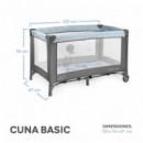 Cuna de Viaje Gris-azul Estrellitas  MS