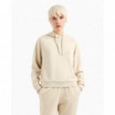 Sudadera con Capucha y Logo Strass de ARMANI EXCHANGE