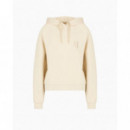 Sudadera con Capucha y Logo Strass de ARMANI EXCHANGE