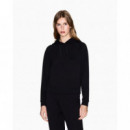 Sudadera con Capucha y Logo Strass de ARMANI EXCHANGE