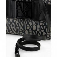 Bolso Tote Mediano con Detalle en Contraste de ARMANI EXCHANGE