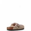 BIRKENSTOCK - Boston Shearling Leve - Taupe - 1028289/TAUPE