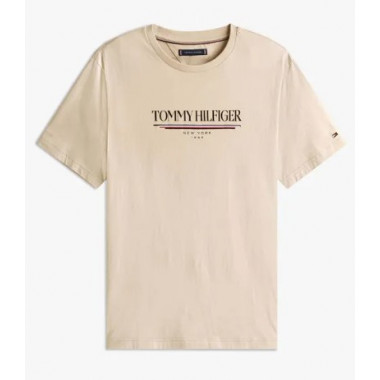 TOMMY HILFIGER - Brand Love Hilfiger Tee - Acg - F|MW0MW40324/ACG