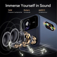 Wanbo Mozart 1 Pro Proyector 1080p, 900 Lúmenes, Android TV 11.0 y WIFI