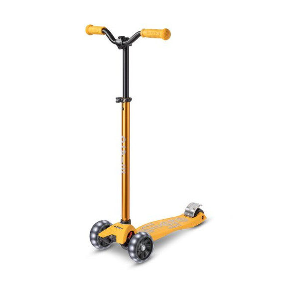 Patinete Maxi Deluxe Pro Led Amarillo  M-CRO