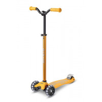 Patinete Maxi Deluxe Pro Led Amarillo  M-CRO
