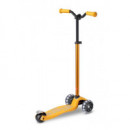 Patinete Maxi Deluxe Pro Led Amarillo  M-CRO