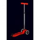 Patinete Maxi Deluxe Glow Led Rojo  M-CRO