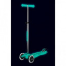 Patinete Maxi Deluxe Glow Led Turquesa  M-CRO