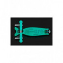 Patinete Maxi Deluxe Glow Led Turquesa  M-CRO