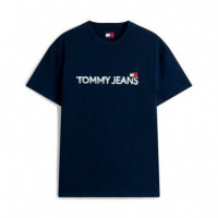 Camiseta de cuello redondo con parche