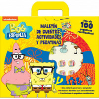 BOB ESPONJA MALETIN DE CUENTOS ACTIVIDADES Y PEGATINAS