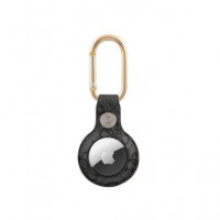GUESS Funda Llavero Mosqueton Para Localizador AIRTAG Negra Script