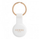 GUESS Funda Llavero para Airtag Blanca