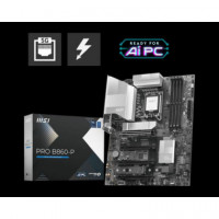 MSI Placa Base  Pro B860-P Socket 1851 Ultra Processors (series 2)/ 4X DDR5 / 1X HDMI / 4X Pci-e