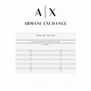 Camiseta de Corte Regular con Logotipo Metálico  ARMANI EXCHANGE