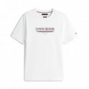 Camiseta de Cuello Redondo con Logo  TOMMY HILFIGER