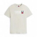 Camiseta de Cuello Redondo con Logo  TOMMY HILFIGER