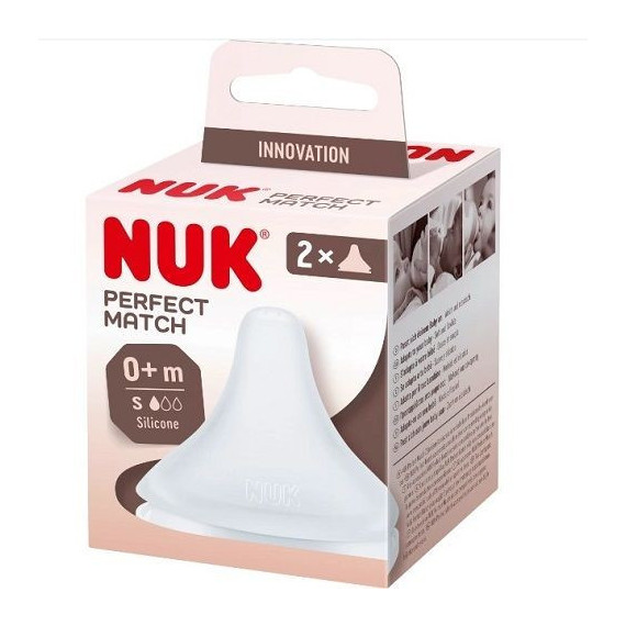 NUK Perfect Match Tetina Silicona Anticolico Flujo S 2 Unidades