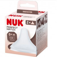 NUK Perfect Match Tetina Silicona Anticolico Flujo S 2 Unidades
