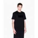 Camiseta de Corte Regular con Estampado de Logotipo en Vinilo de ARMANI EXCHANGE