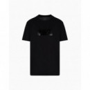 Camiseta de Corte Regular con Estampado de Logotipo en Vinilo de ARMANI EXCHANGE
