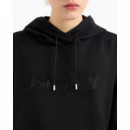 Sudadera con Capucha y Logotipo de Strass de Armaní Exchange  ARMANI EXCHANGE