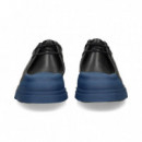 Punta Azul Wallaby Piel Negro  CAMPER