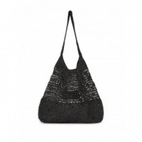 KARL LAGERFELD - K Essential Crochet Beach Bag - 999 - A3W46033/999