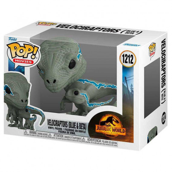 FUNKO Pop Jurassic World 3 Velociraptors Blue & Beta