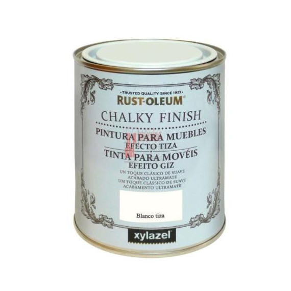 Pintura Chalky Muebles Blanco Tiza 750 Ml