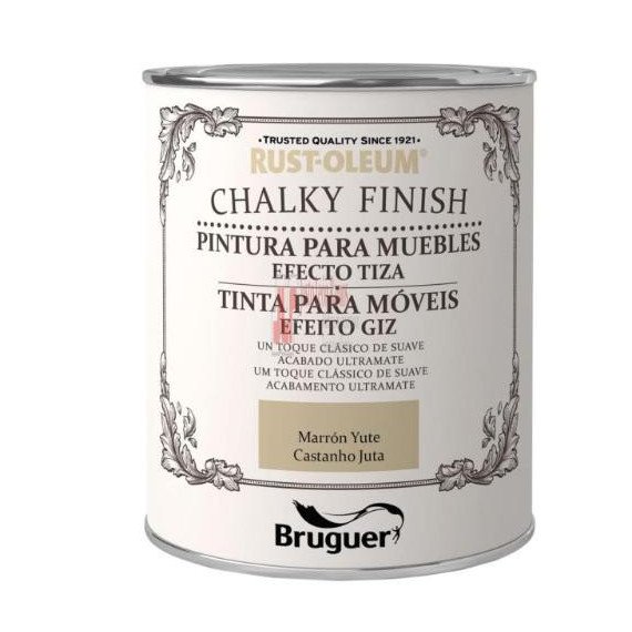 Pintura Chalky Muebles Marrón Yute 750 Ml
