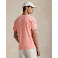 Camisetas Hombre Camiseta POLO RALPH LAUREN Slim Tinte Mineral Rosa