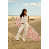 Pantalones Mujer Pantalones LA PETITE ÉTOILE Palmy Ecru