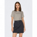 JACQUELINE DE YONG Camisetas Mujer Camiseta Jdy Selma Chateau Gray