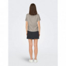 JACQUELINE DE YONG Camisetas Mujer Camiseta Jdy Selma Chateau Gray