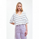 Camisetas Mujer Camiseta CKS Eldodeep Dark Brown