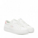 Zapatillas de Piel con Logotipo  CALVIN KLEIN