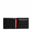 Cartera Plegable de Piel con Logo  TOMMY HILFIGER