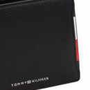 Cartera Plegable de Piel con Logo  TOMMY HILFIGER